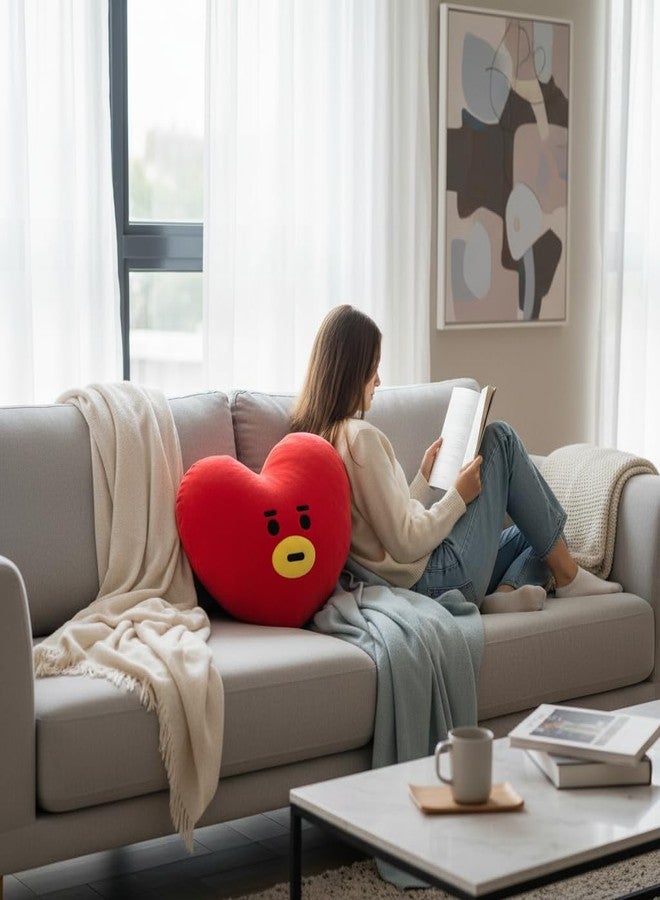 MINISO BT21 TATA Head-Shaped Plush Pillow 16 Inch | Soft Character Cushion Toy - Image 2
